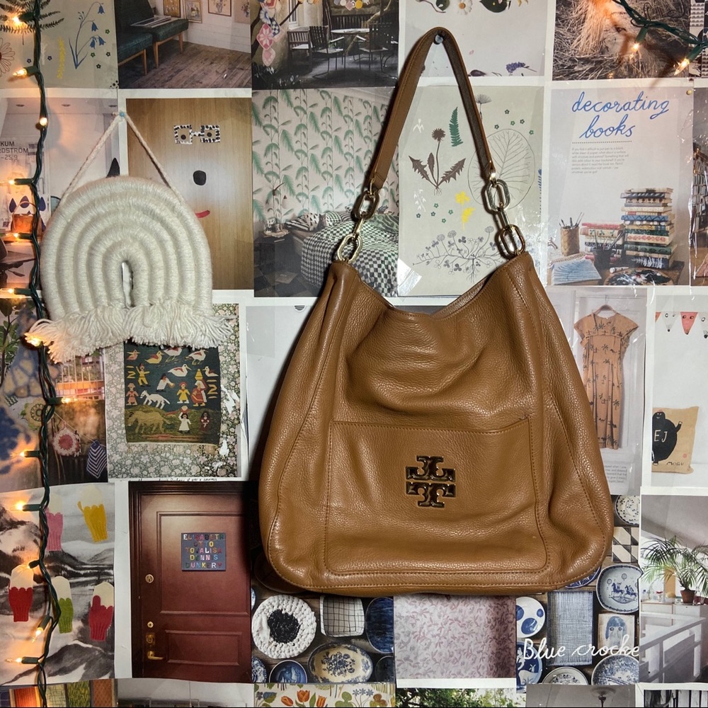 Tory Burch | Britten tan brown hobo bag